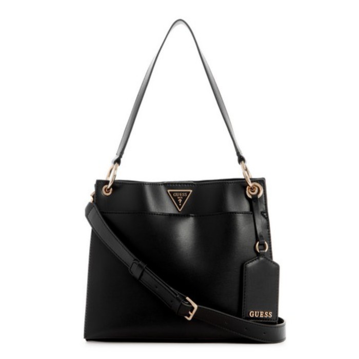 Tas Guess Original Wanita - Basilea Girlfriend Satchel - Guess Ori - black