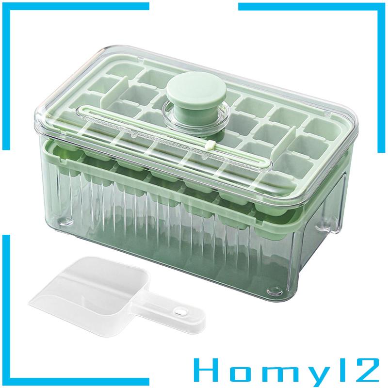 [HOMYL2] Ice Cube Tray Tipe Press Reusable Hemat Tempat Untuk Minuman Freezer Chilling