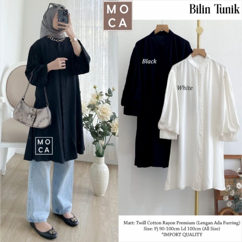 BILIN TUNIK ORI MOCA | Ld100 Twill Cotton Rayon Premium