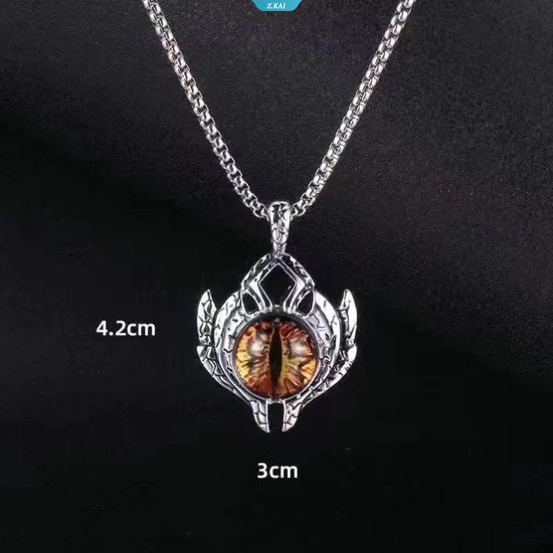 Kalung Kejahatan Mata Surga Kepribadian Titanium Steel Mata Kepribadian Alternatif Hip Hop Kalung [ZK]