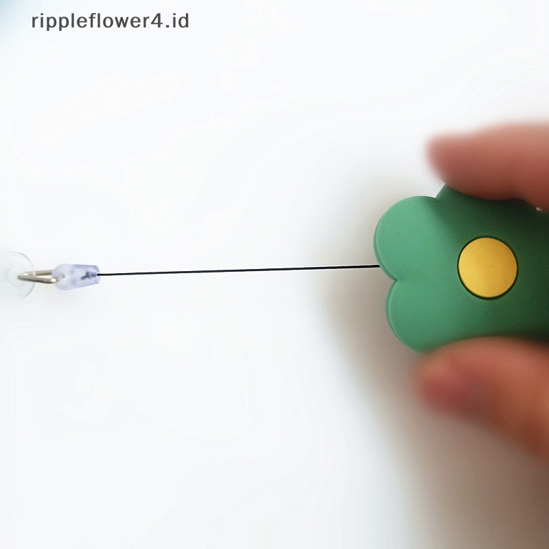 {rippleflower4.ID} Kualitas Tinggi Silikon Ditarik Pemegang Lencana Perawat Klip Lencana Gulungan Klip Berbentuk Bunga Siswa Tag Nama ID Card Holder Lanyards Aksesoris~
