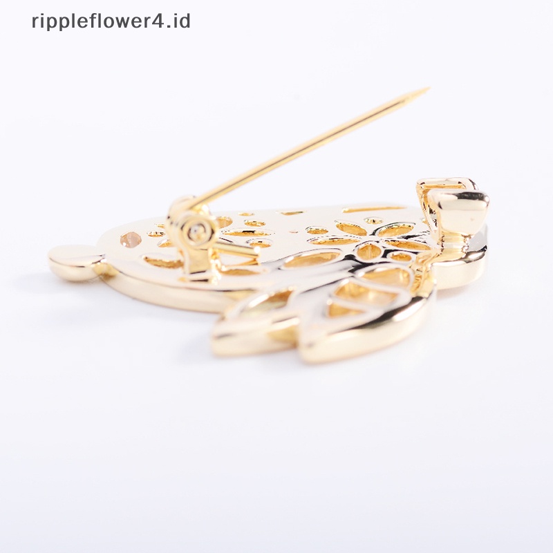 {rippleflower4.id} Bermutu Tinggi Setelan Businese Aksesoris Pin Tanda Zodiak Cina Kelinci Hadiah Tahun Korsase Hewan Lencana Tas Kemeja Kerah Pin Gesper Perhiasan Sederhana~