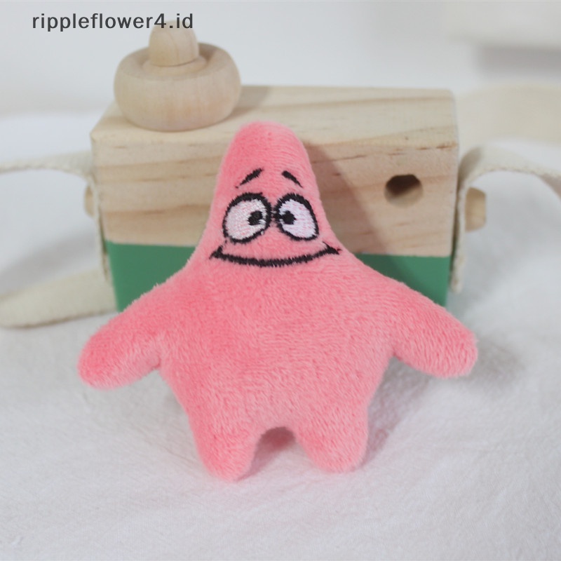 {rippleflower4.id} Lucu Kartun Boneka Mewah Pin Bros Kain Stiker Crocodile Patrick Star Bros Tas Pakaian Lencana Pin Ransel Liontin Dekorasi Aksesoris~