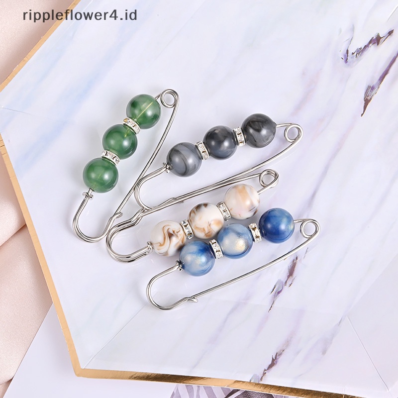 {rippleflower4.id} Wanita Baru Rok Pinggang Artefak Pinggang Pin Lucu Mutiara Imitasi Berlian Imitasi Bros Anti-lighg Pin Perhiasan~