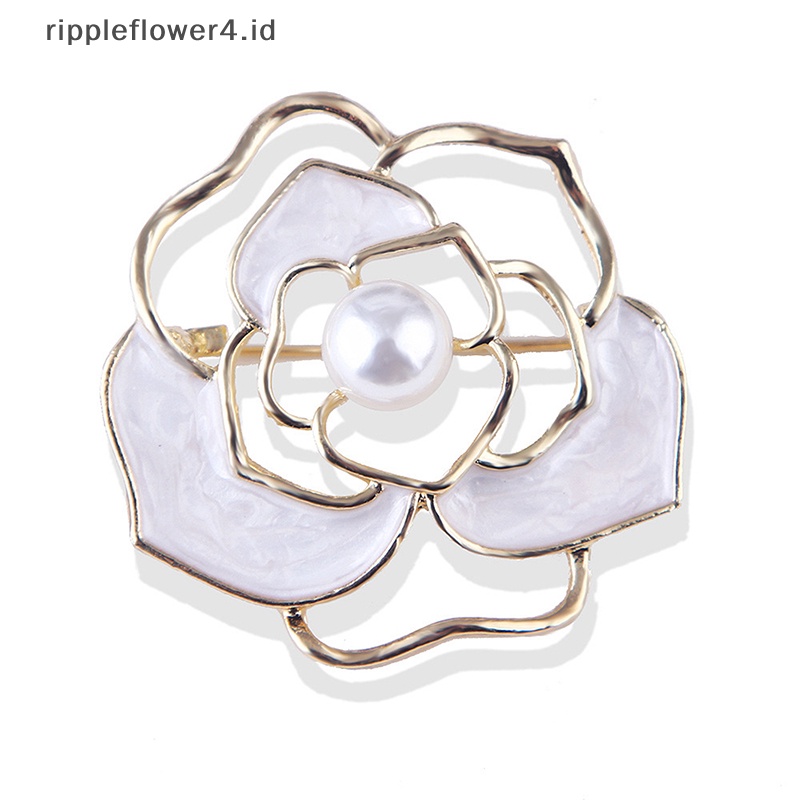 {rippleflower4.id} Camellia Bros Mutiara Berongga Untuk Wanita Pakaian Pesta Perhiasan Hadiah Aksesoris~