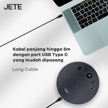 Speakerphone JETE 3 In 1 (Bluetooth, Dongle, Kabel USB)