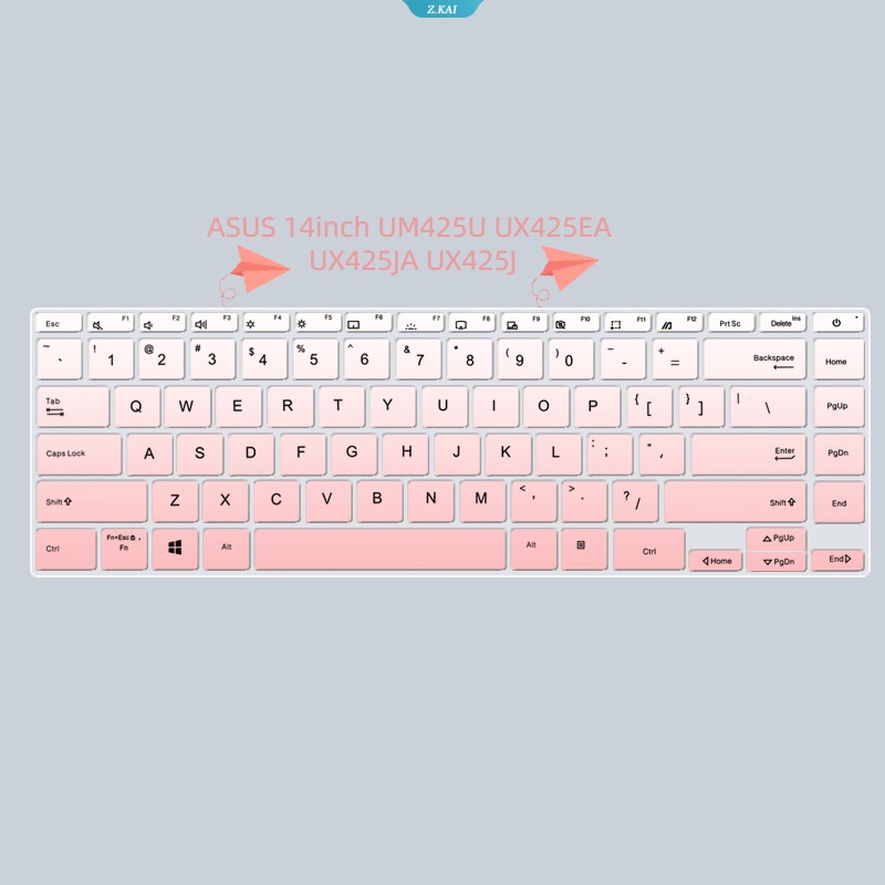 New Cover Keyboard Laptop Tahan Air Silikon Soft Case Untuk ASUS 14inch UM425U UX425EA UX425JA UX425J Full Coverage Keyboard Film [ZK]