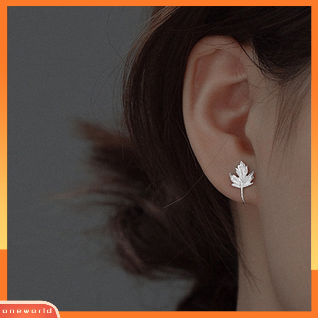 [WOD] 1pc Klip Telinga Tanpa Sakit Non-Piercing Geometris Kilau Terang All-match Hadiah Hias Wanita Gadis Maple Leaf Ear Cuff Fashion Perhiasan Untuk Pacaran