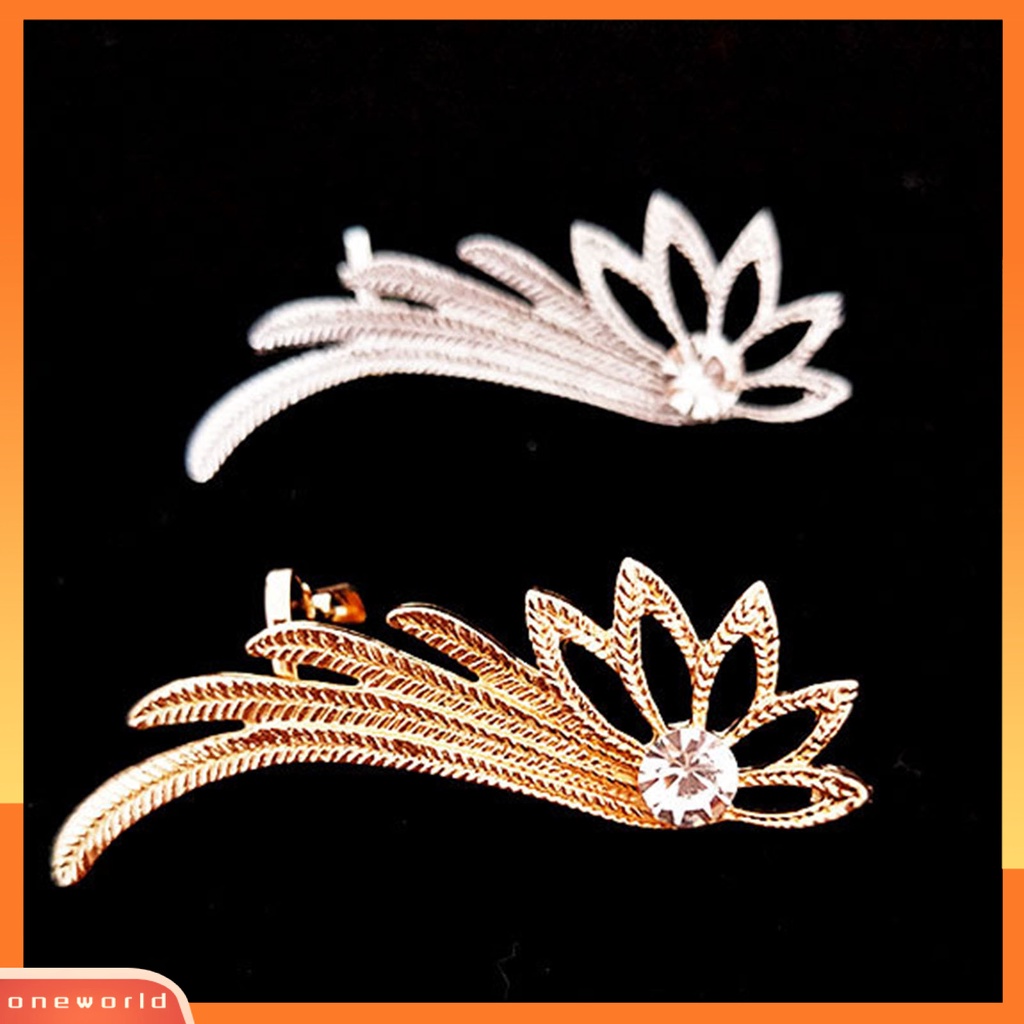 [WOD] 1pc Klip Anting Hollow Out Bentuk Sayap Vintage Tanpa Tindik Climber Cuff Earring Untuk Pesta