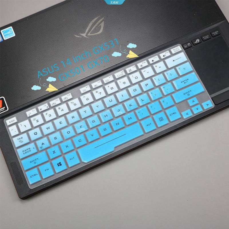 Keyboard Laptop Tahan Air High Quality TPU Film Pelindung Untuk ASUS 14inch GX531 GX501 GX70 Keyboard Silicone Cover Film Tahan Debu [ZK]