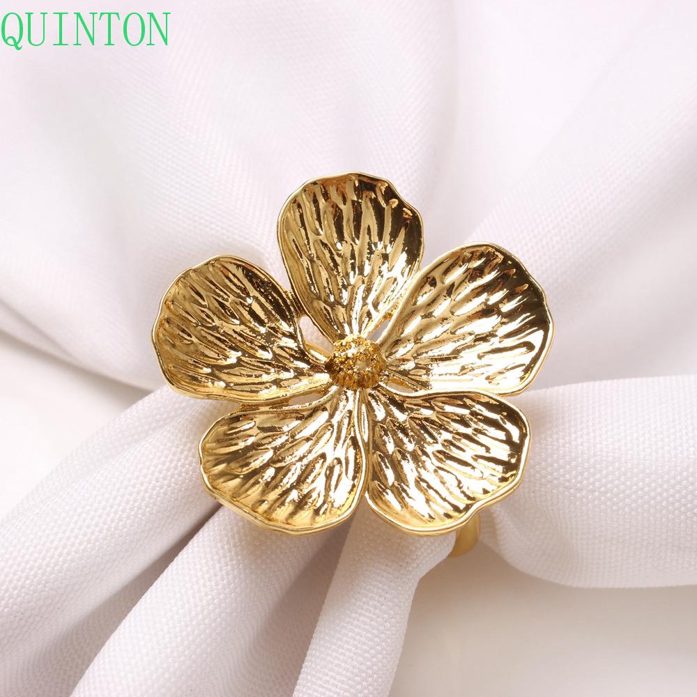 Quinton Napkin Rings Plum Aksesoris Pesta Restoran Sederhana Perjamuan Dekorasi Meja Serbet Gesper