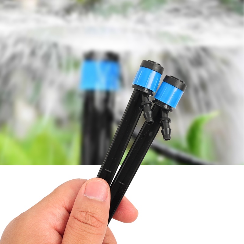 Nozzle Penyiraman Rumput Tipe Plug-in Hitam Biru Kreatif/ Sprinkler Irigasi Bunga Tanaman Taman Outdoor Sederhana