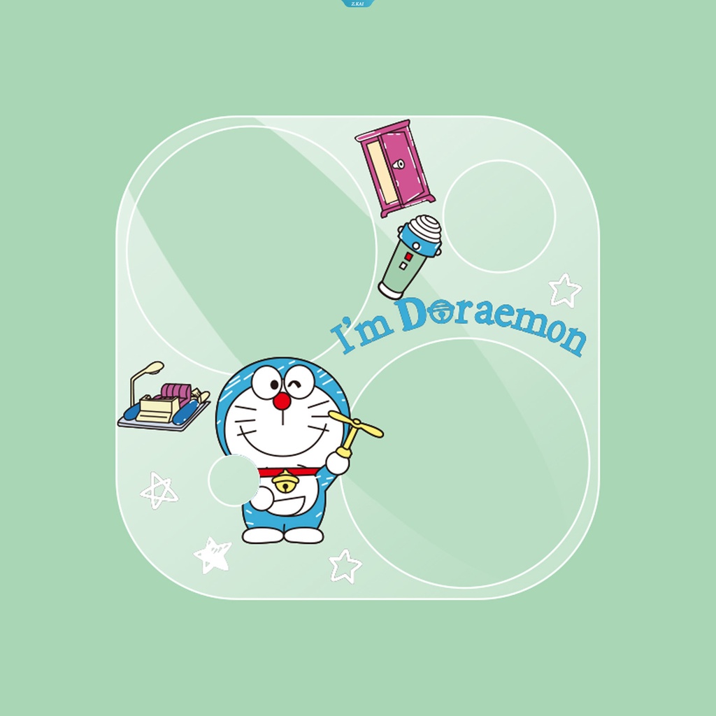 Kartun Lucu Topeng Belakang Sepenuhnya Transparan Pichu Tennie Weenie Doraemon Shnnosuke Kawaii Phone Rear Mirror Film Untuk IPhone IPhone14 /14Plus 4Pro/14ProMax [ZK]