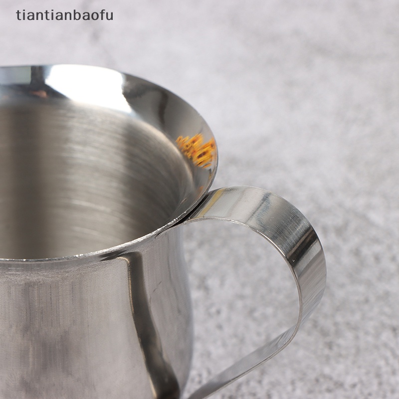 [tiantianbaofu] Stainless Steel Kopi Susu Frothing Jug Milk Pitcher Bentuk Pinggang Frother Cup Butik
