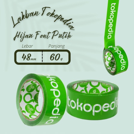 

[SC] LAKBAN CORTAPE TOKOPEDIA HIJAU 48x60 - ISOLASI SELOTIP TOKPED MURAH