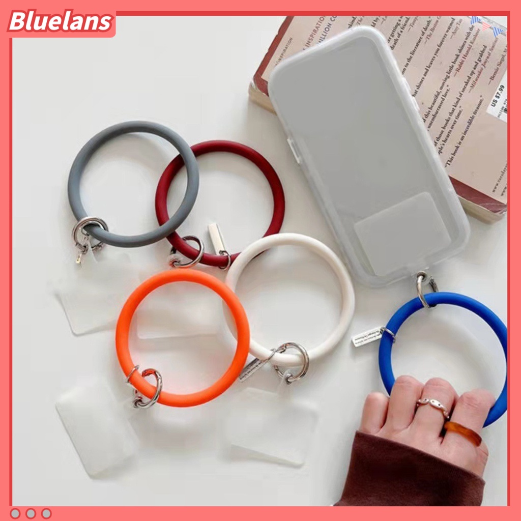 [BLS] Telepon Cincin Anti Hilang Anti-Jatuh Universal Tahan Aus Nyaman Dipakai Ketangguhan Tinggi Perlindungan Ponsel Silikon Cover Gantung Gelang Aksesoris Telepon