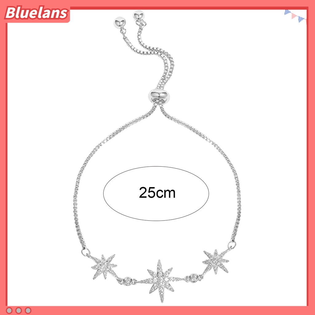 [BLS] Gelang Rantai Temperamen Kepribadian Perhiasan Gaya Korea Hadiah Ulang Tahun Dekorasi Rantai Yang Dapat Disesuaikan Minimalis Gelang Bintang Oktagonal Untuk Tanggal