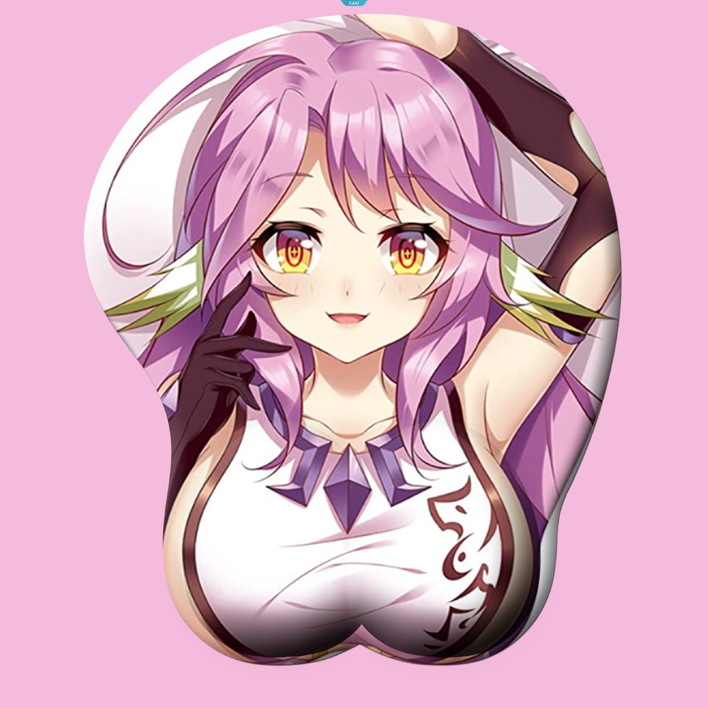 Sexy Karakter Kartun Genshin Impact Pu Wrist Mouse Pad Hijau Rambut Kecantikan Lucu Pergelangan Tangan Mouse Pad Kreatif Meja Anti-slip Mouse Pad [ZK]