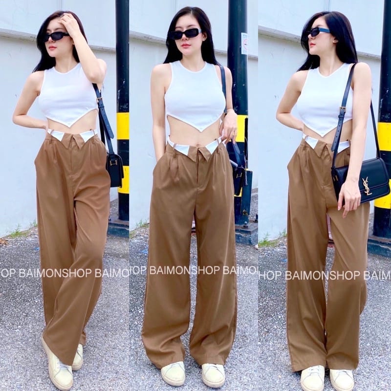 BEFAST - ZSO OOTD WANITA CELANA MISTA / CELANA PANJANG RIVANA / Fashion Kekinian Remaja ABG Trendy / Celana Panjang HW Model Terbaru / Pakaian Wanita Casual / Outfit Daily Wanita Hangout / Celanan Panjang Polos