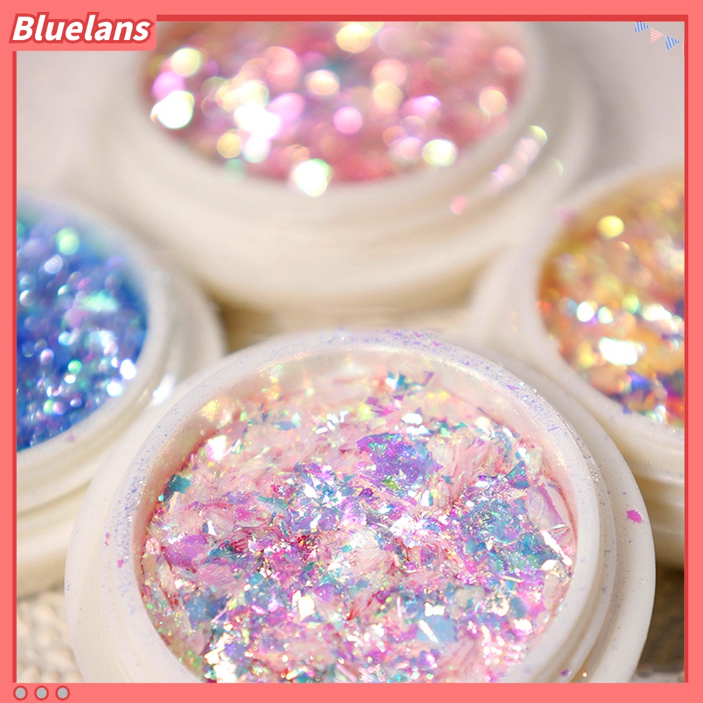 [BLM] Nail Glitters Colorful Nail Beauty Ultra-Tipis Manicure Sequin Powder Glitters Untuk Profesional