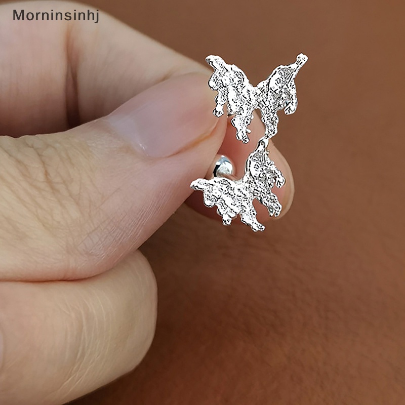 Mornin 1pasang Anting Pejantan Belakang Sekrup Kupu-Kupu Trendi Baru Untuk Wanita Earring Tulang Rawan Telinga Helix Tragus id