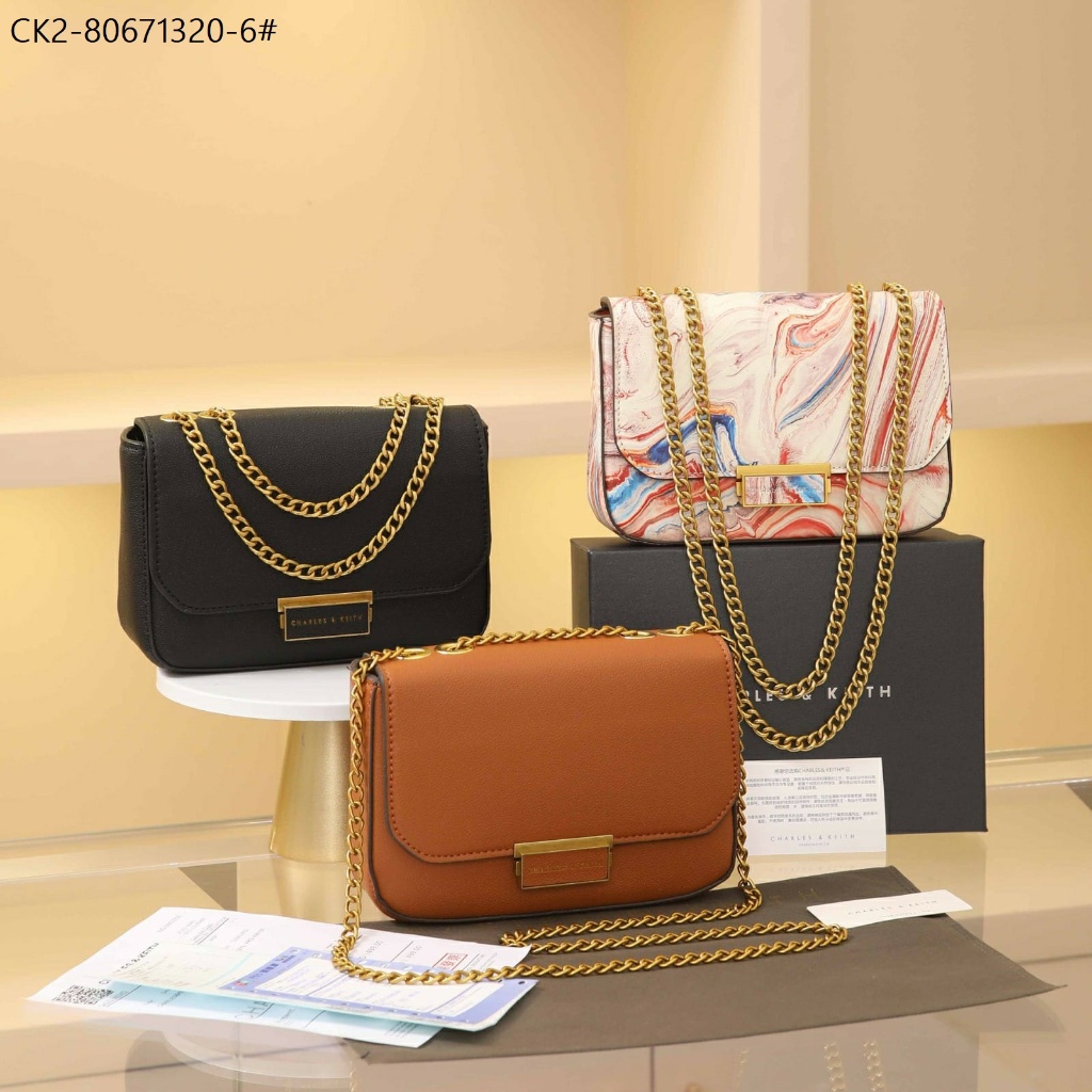 Kr Tas Fashion CK2-80671320-6 Chain Strap Shoulder Bag 20cm Wanita