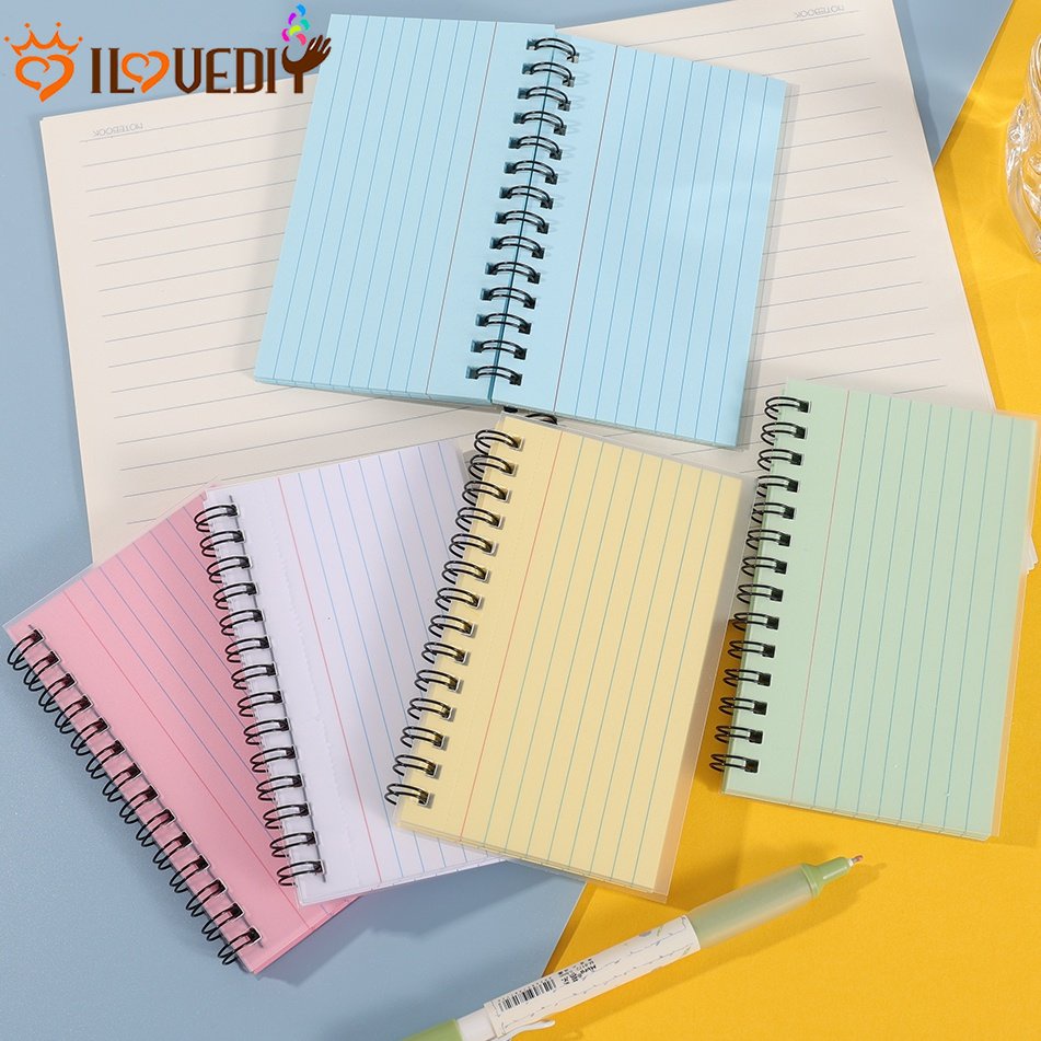 [Fitur] 30/50lembar/ Buku Perlengkapan Kantor Sekolah Alat Tulis Siswa Kartu Indeks Belajar Portabel Kreatif Memo Notepad Warna-Warni Removable Coil Notebook Sederhana Horizontal Notebook