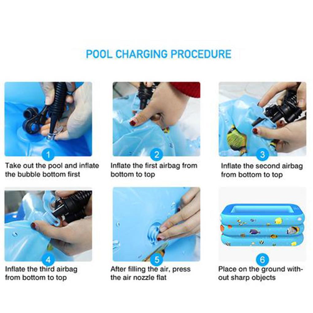 Kolam Renang Tiup Kolam Santai Tiup Persegi Untuk Bayi Anak Outdoor Taman Halaman Belakang Musim Panas Air Pesta