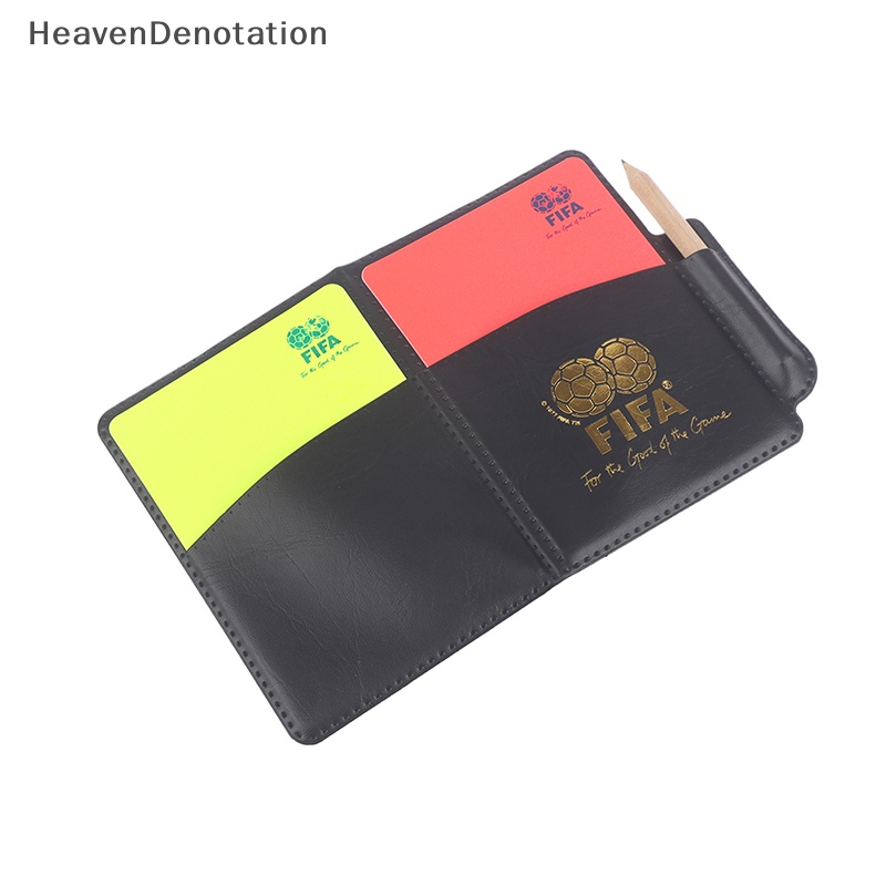 [HeavenDenotation] Notebook Dompet Wasit Sport Football Dengan Kartu Merah Dan Kartu Kuning HDV