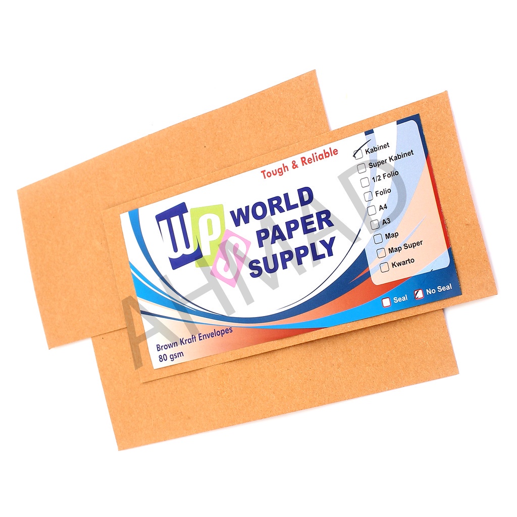 

WPS - Amplop coklat Kabinet No Seal - Pack