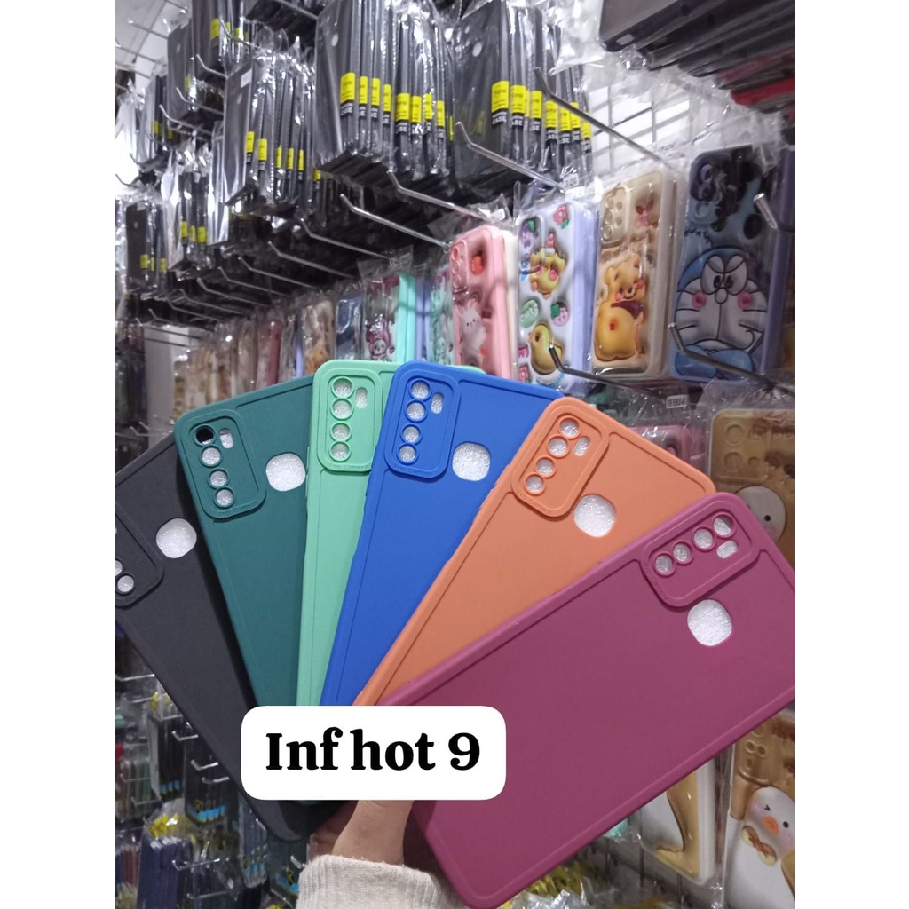 Pro Camera Soft Case Infinix Hot 30/Hot 30i/Smart 7/Hot 20i/Hot 12 Play/Hot 9/Hot 8/Note 12i/Zero 20 Solid Color Angel eye