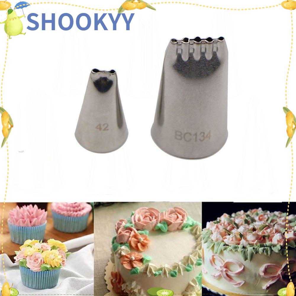 Chookyy 1/2PCS Nozzle Kue Dekorasi Bake Piping Mie Stave Sheet