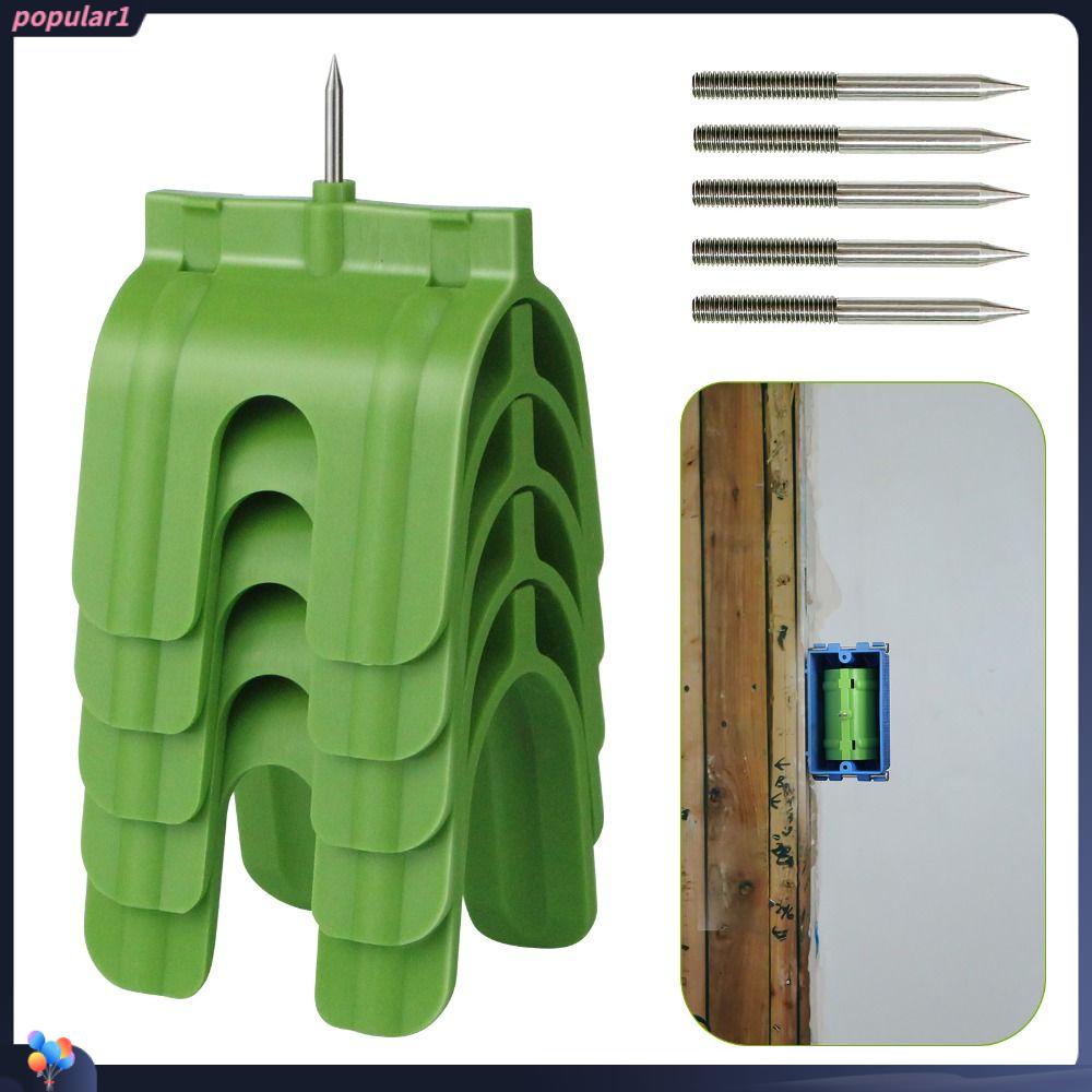 Populer 5Pcs Alat Penanda Soket Green Buddy Tools Outdoor Drywall Outlet Marker Untuk Pemasangan Drywall