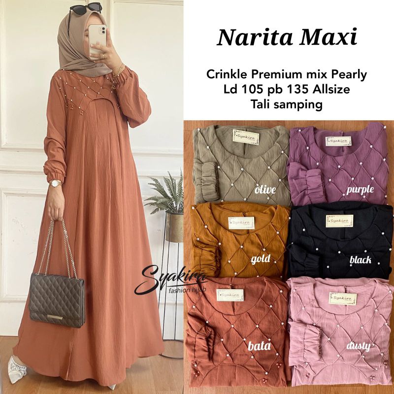 NARITA MAXY ORI SYAKIRA | Ld105 Crinkle Premium mix Pearly