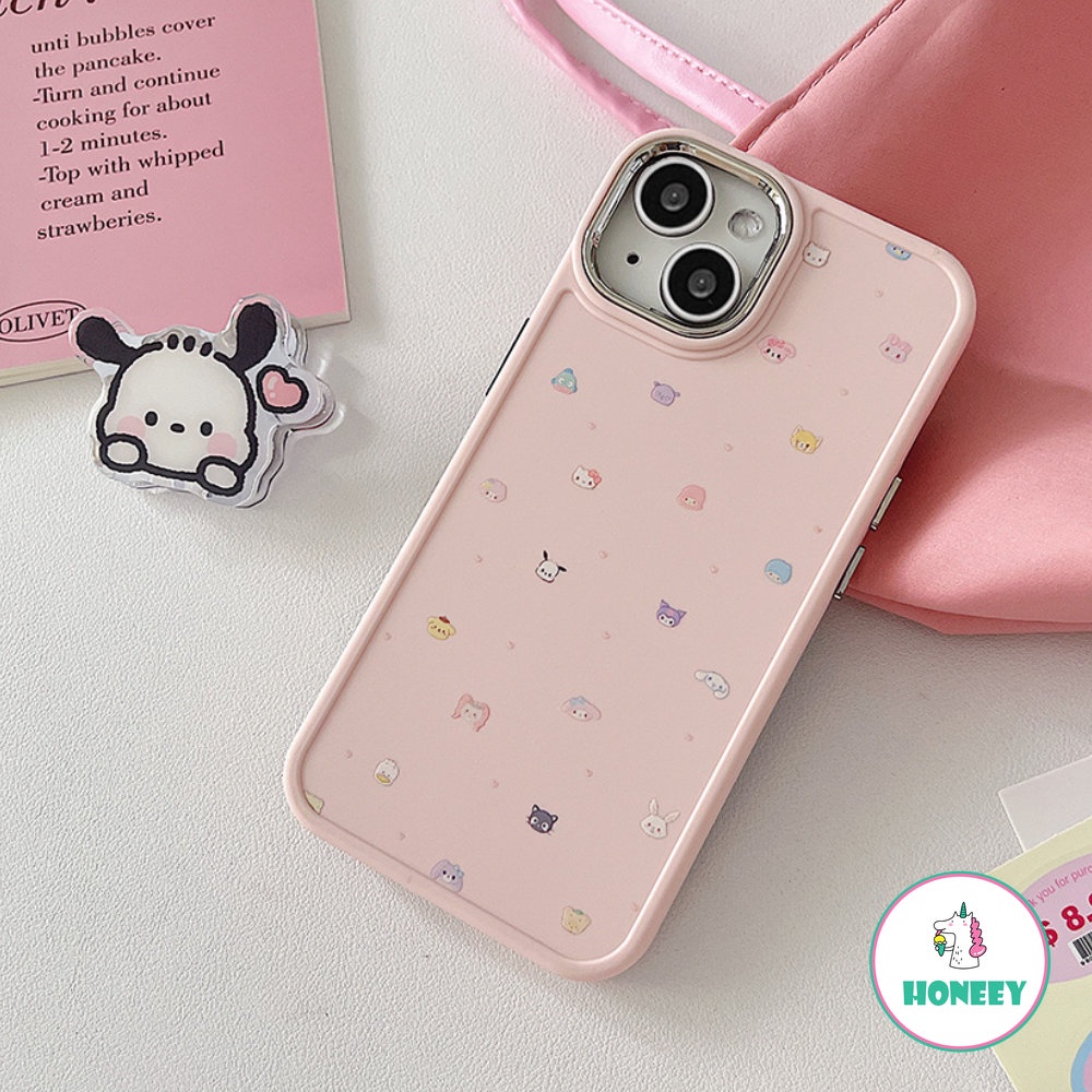 Casing Ponsel Karakter Kartun Lovely Pink Untuk iPhone 14 Pro Max13 12/12pro 11 Pro Max XR XS 7 8Plus Anime Trendi Shockproof Back Cover