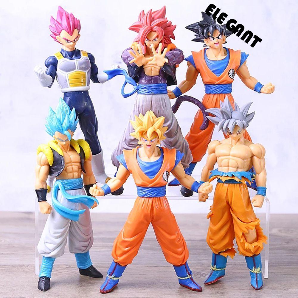 [Elegan] Dragon Ball Angka Koleksi Model Ornamen Desktop PVC Figure Brinquedo Mainan Model Mainan Monkey King Son Goku Figure