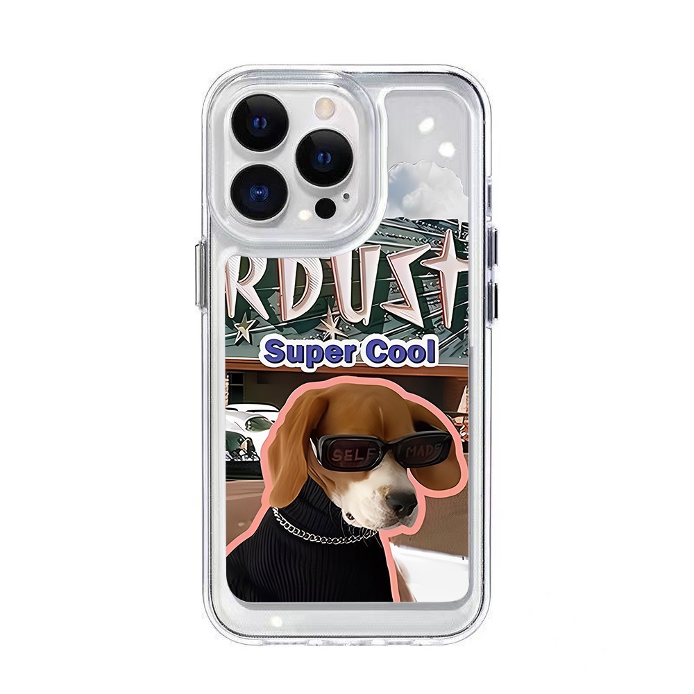 Casing Sunglass Anjing Keren Untuk Redmi Note10 11 11E 11S 12 8 8T 9 9S 10 Xiaomi 11T 12T 13Pro 13 Mi 10 10 Pro 10T Lite 10T 11 12 Poco F3 F4 M3 X3 X4 X5 Pro Akrilik Tutup Belakang TPU Space