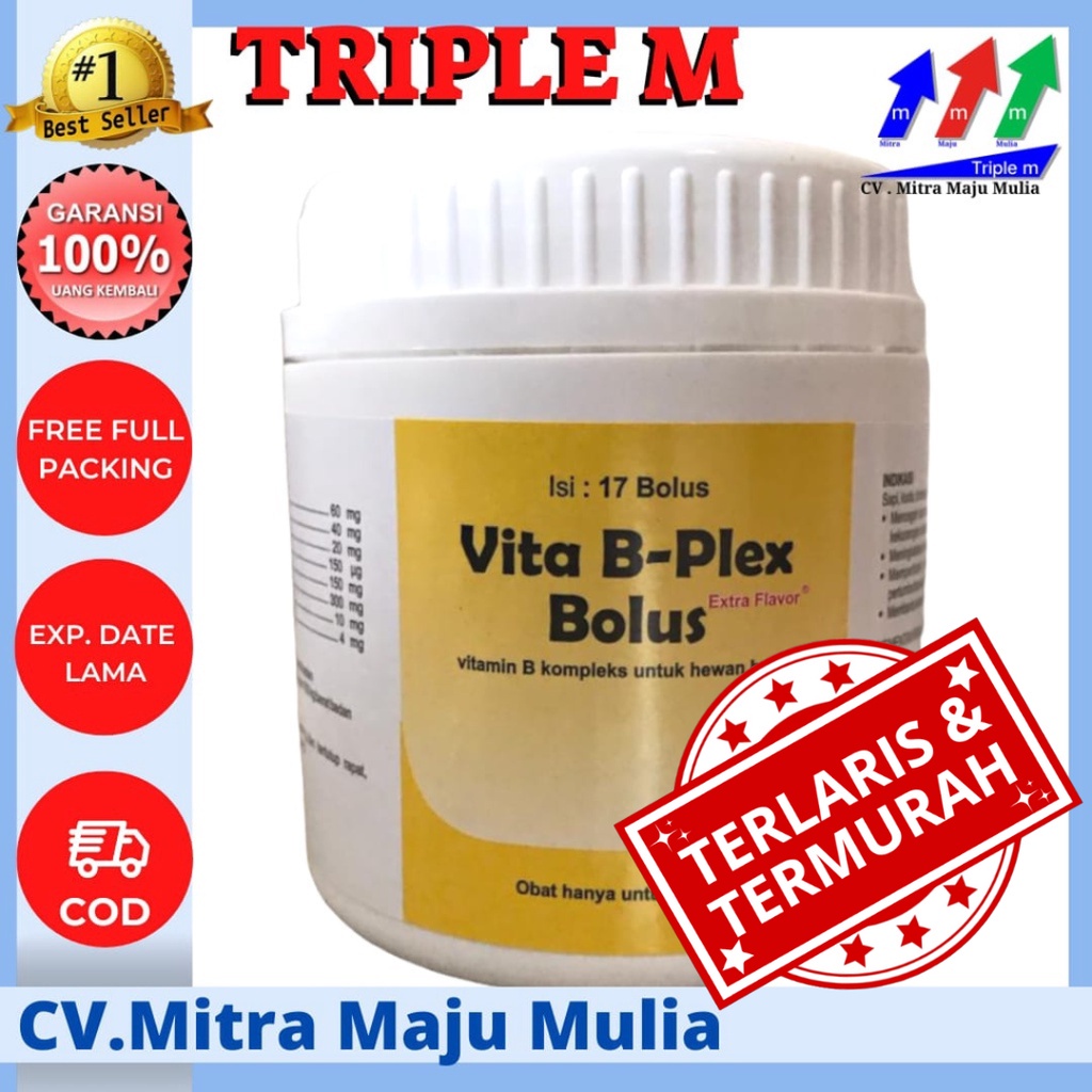 VITA B PLEX BOLUS Vita B-Plex Bolus, Vita BPlex Bolus MEDION Tingkatkan Nafsu Makan Pertumbuhan