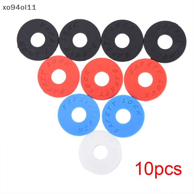 Xo 10Pieces Guitar Savers Strap Lock 25mm OD 9mm Aksesori Musik Hitam Merah Biru  Ol