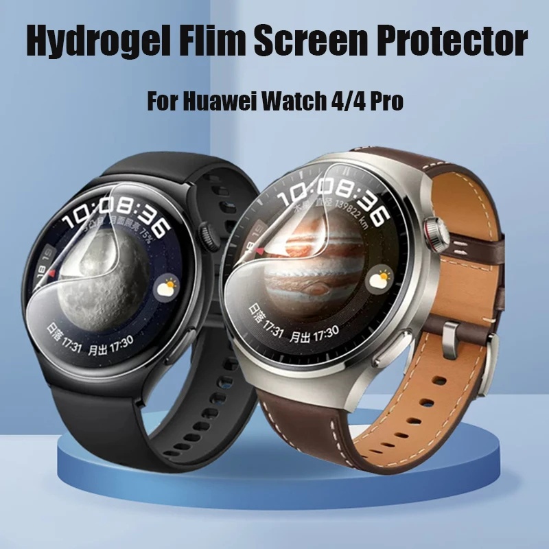 Baru Smartwatch Film Lembut TPU Menonton Film Pelindung Layar Tahan Lama Anti-fingerprint Hydrogel Film HD Transparan Film Koagulasi Air Untuk Huawei Watch4 /4 Pro