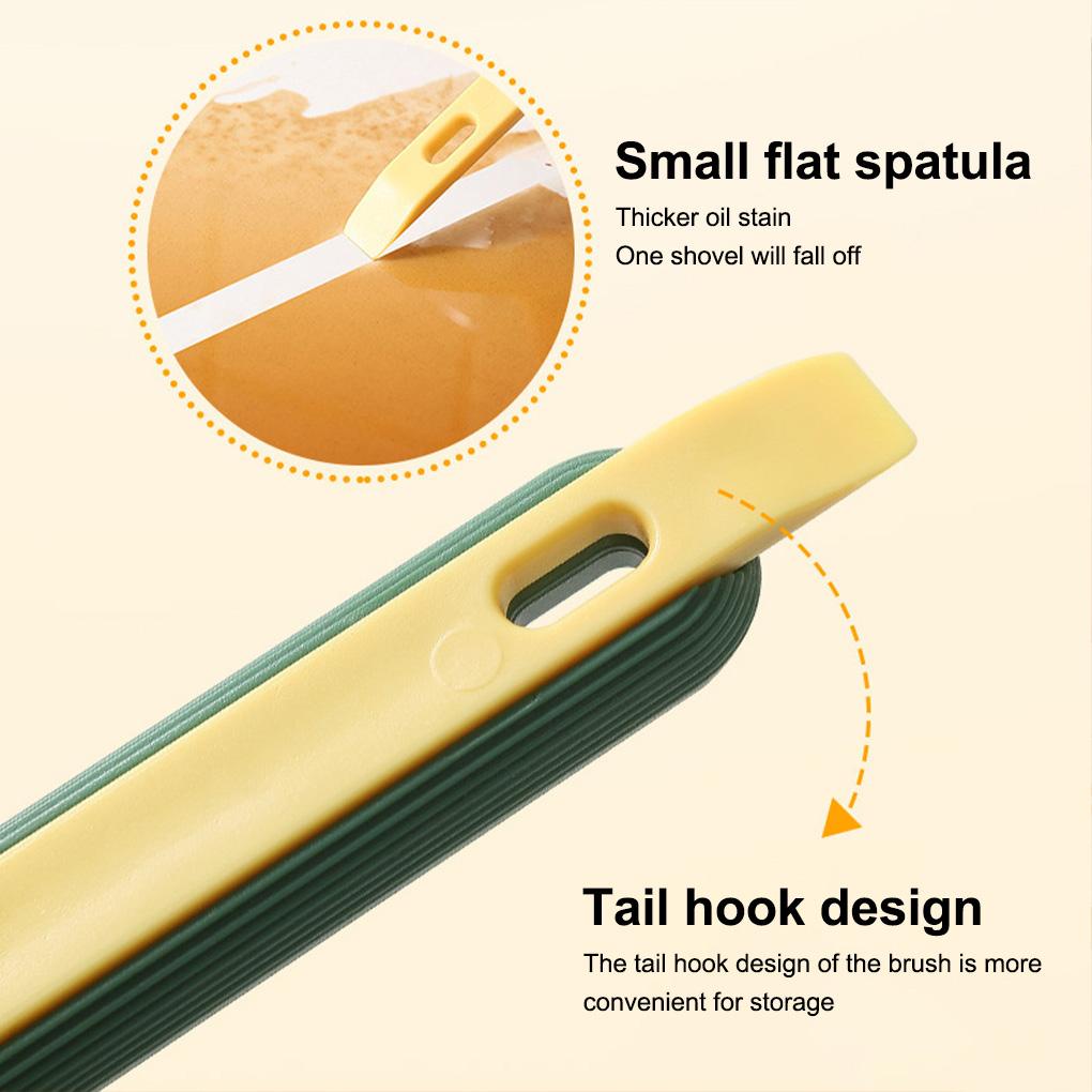 Sikat Pembersih Kompor Ventilator Kawat Baja Baskom Scrubber Rumah Tangga Kamar Mandi Kamar Mandi Manual Spatula Kotoran Gadget