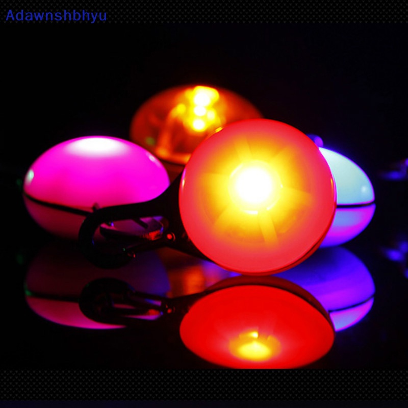 Adhyu Lampu LED Kerah Anjing Clip-On Untuk Keamanan Tahan Air Malam Berjalan Hewan Peliharaan Kucing Anjing ID