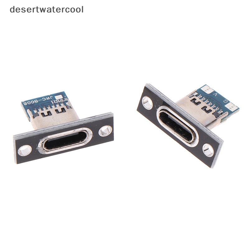 Deid Charging Port USB Type C Socket Connector 2Pin 2P 4P Waterproof Strip Line Sambungan Solder Female Connector Jack Martijn