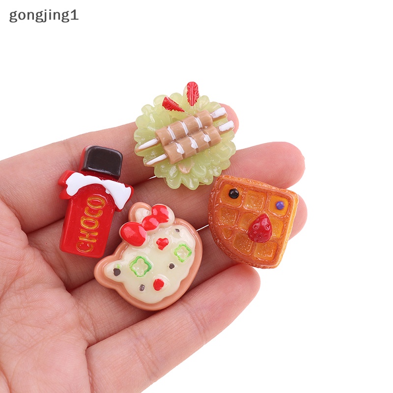 Ggg 2/5pcs Kerajinan Rumah Hiasan Makanan Mini Miniatur Aksesoris Dekorasi Rumah Boneka ID