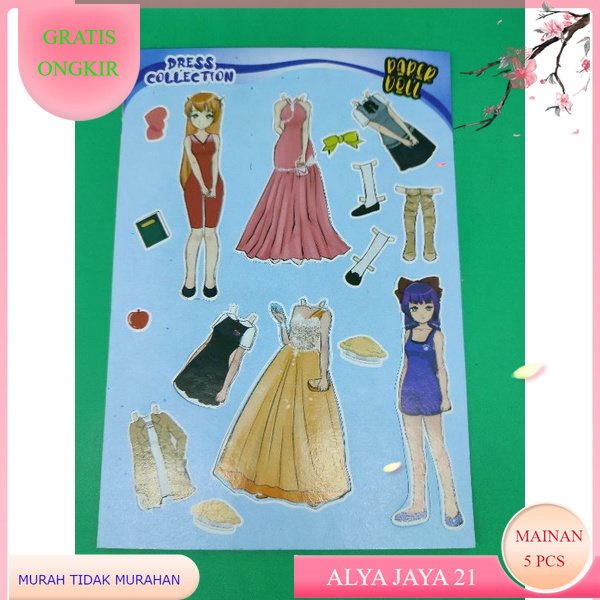 Mainan Anak Perempuan BP Kertas 5 Lembar