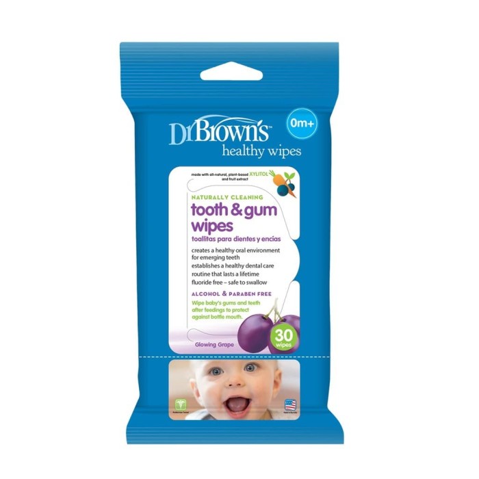 Dr. Brown's Tooth &amp; Gum Wipes Tissue Bayi Anak