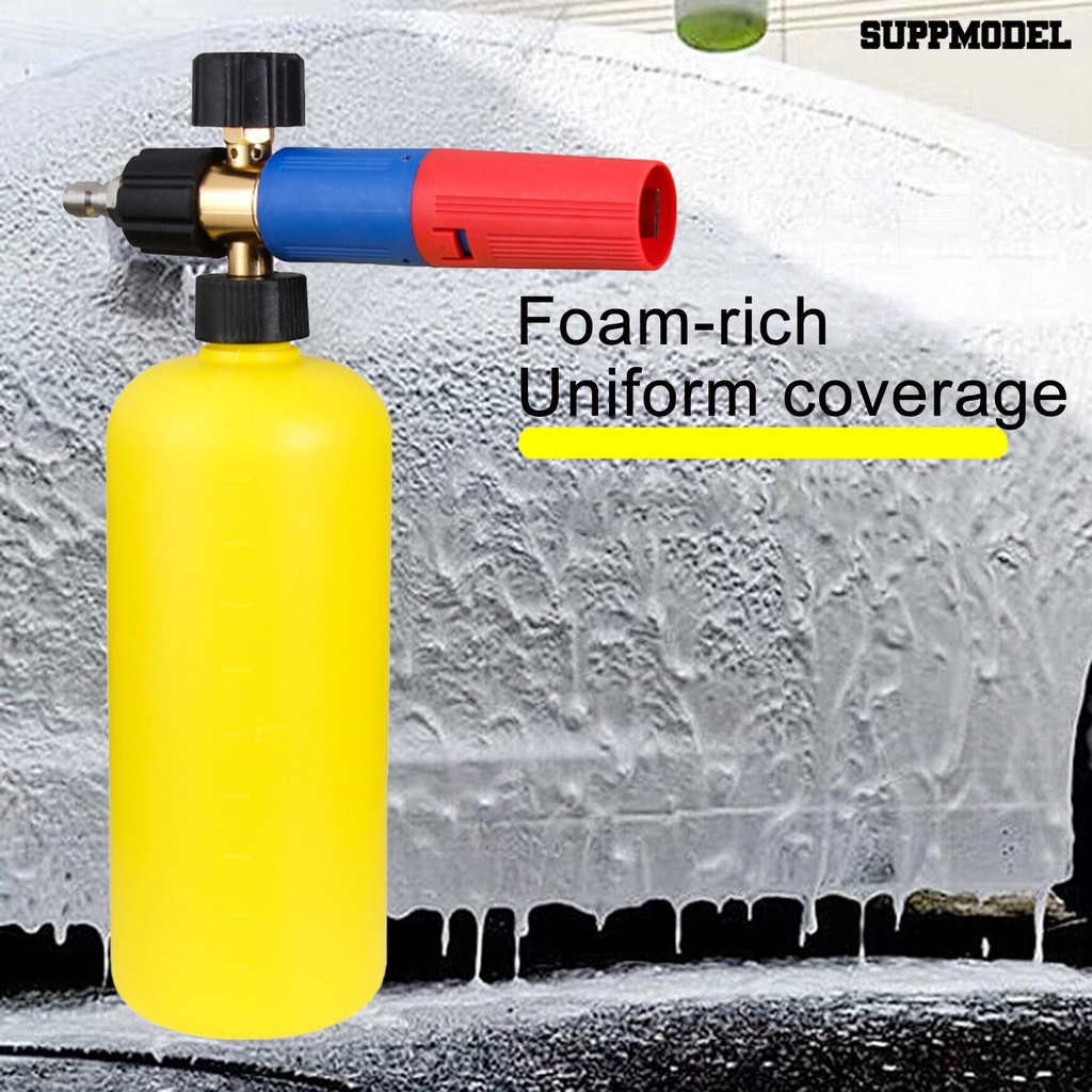 [SM] Busa Cuci Mobil er High Pressure 1/4-inch Quick Connector Adjustable 1000ML Alat Pembersih Auto Washing Sabun Snow Foam Pot Perlengkapan Mobil