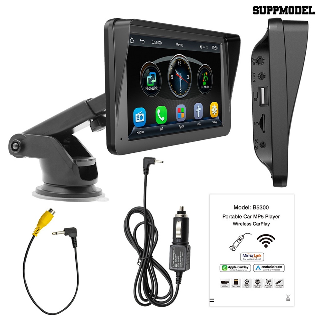[SM]1 Set Pemutar Mobil 7inch Layar Sentuh Multifungsi Universal Car Wireless Radio Multimedia Video Player Perlengkapan Kendaraan