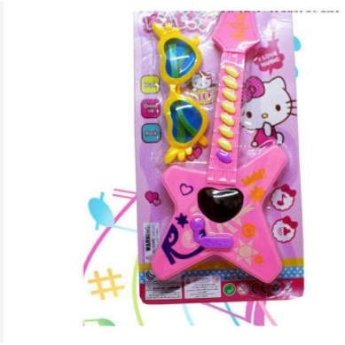 DM888 MAINAN EDUKASI ANAK GITAR GITARAN ELEKTRIK KARAKTER HELLO KITTY