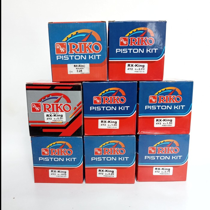 PISTON KIT RIKO MOTOR RX KING RXK OS STD 25 50 75 100 125 150 175 200 - OS 00 (STD)